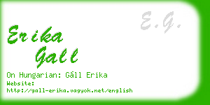 erika gall business card